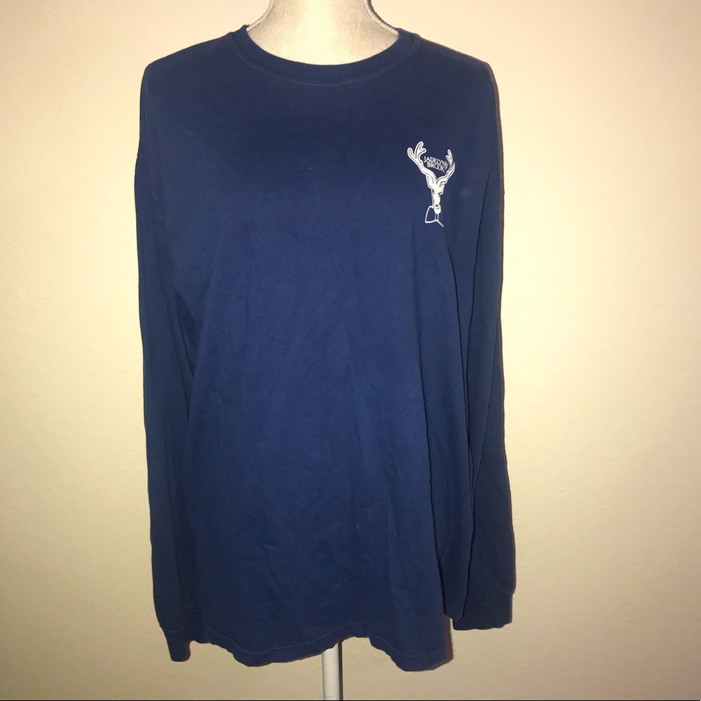 Jadelynn Brooke blue long sleeve southern tee Large